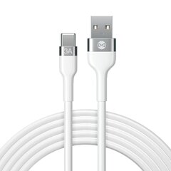Forever Flexible cable USB - USB-C 1,0 m 3A white цена и информация | Кабели для телефонов | hansapost.ee