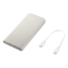 EB-P3400XUE Samsung FastCharge PowerBank 2x USB-C 25W 10000mAh Beige цена и информация | Зарядные устройства Power bank | hansapost.ee