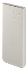 EB-P3400XUE Samsung FastCharge PowerBank 2x USB-C 25W 10000mAh Beige цена и информация | Зарядные устройства Power bank | hansapost.ee