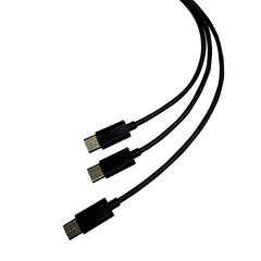 Steelplay Dual Play & Charge Cable For Controllers (Ps5) - Black цена и информация | Аксессуары для компьютерных игр | hansapost.ee