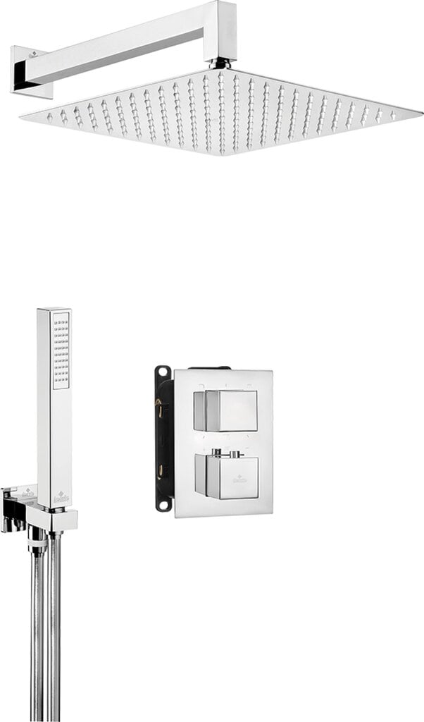 Varjatud termostaadiga dušikomplekt Deante smart-boxiga Box BXYZ0EAT, chrome цена и информация | Dušikomplektid ja süsteemid | hansapost.ee