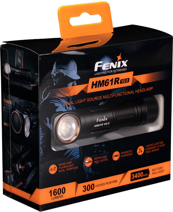 Pealamp Fenix ​​HM61R V2.0 , must hind ja info | Muu matkavarustus | hansapost.ee