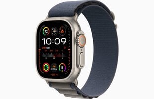Apple Watch Ultra 2 GPS + Cellular, 49mm Titanium Case with Blue Alpine Loop - Small MREK3EL/A цена и информация | Смарт-часы (smartwatch) | hansapost.ee