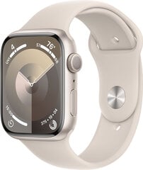 Apple Watch Series 9 GPS 41mm Starlight Aluminium Case with Starlight Sport Band - S/M - MR8T3ET/A hind ja info | Nutikellad, laste nutikellad | hansapost.ee