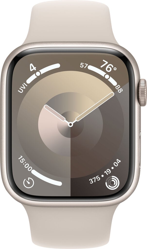 Apple Watch Series 9 GPS 41mm Starlight Aluminium Case with Starlight Sport Band - S/M - MR8T3ET/A цена и информация | Nutikellad, laste nutikellad | hansapost.ee