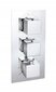 Varjatud duši- ja vannikomplekt termostaadiga Mexen Cube 7in1, 30x30 cm, Chrome hind ja info | Dušikomplektid ja süsteemid | hansapost.ee