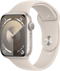 Apple Watch Series 9 GPS 41mm Starlight Aluminium Case with Starlight Sport Band - M/L - MR8U3ET/A hind ja info | Nutikellad, laste nutikellad | hansapost.ee