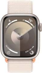 Apple Watch 9 GPS, спортивный ремешок, 41 мм, звездный свет (MR8V3ET/A) цена и информация | Смарт-часы (smartwatch) | hansapost.ee