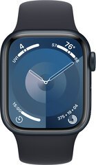 Apple Watch Series 9 GPS 41mm Midnight Aluminium Case with Midnight Sport Band - S/M MR8W3ET/A hind ja info | Nutikellad, laste nutikellad | hansapost.ee