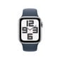 Apple Watch Series 9 GPS 41mm Silver Aluminium Case with Storm Blue Sport Band - S/M - MR903ET/A цена и информация | Nutikellad, laste nutikellad | hansapost.ee