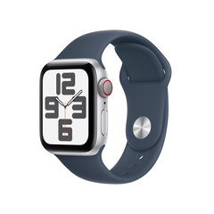 Apple Watch Series 9 GPS 41mm Silver Aluminium Case with Storm Blue Sport Band - S/M MR903ET/A цена и информация | Смарт-часы (smartwatch) | hansapost.ee