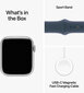 Apple Watch Series 9 GPS 41mm Silver Aluminium Case with Storm Blue Sport Band - M/L MR913ET/A hind ja info | Nutikellad, laste nutikellad | hansapost.ee