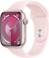 Apple Watch Series 9 GPS 41mm Pink Aluminium Case with Light Pink Sport Band - S/M - MR933ET/A
