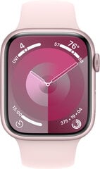 Apple Watch Series 9 GPS 41mm Pink Aluminium Case with Light Pink Sport Band - S/M MR933ET/A цена и информация | Смарт-часы | hansapost.ee