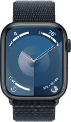 Apple Watch Series 9 GPS 45mm Midnight Aluminium Case with Midnight Sport Loop MR9C3ET/A цена и информация | Смарт-часы | hansapost.ee