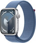 Apple Watch Series 9 GPS 45mm Silver Aluminium Case with Winter Blue Sport Loop MR9F3ET/A цена и информация | Nutikellad, laste nutikellad | hansapost.ee