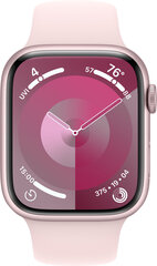 Apple Watch Series 9 GPS 45mm Pink Aluminium Case with Light Pink Sport Band - S/M MR9G3ET/A цена и информация | Смарт-часы (smartwatch) | hansapost.ee