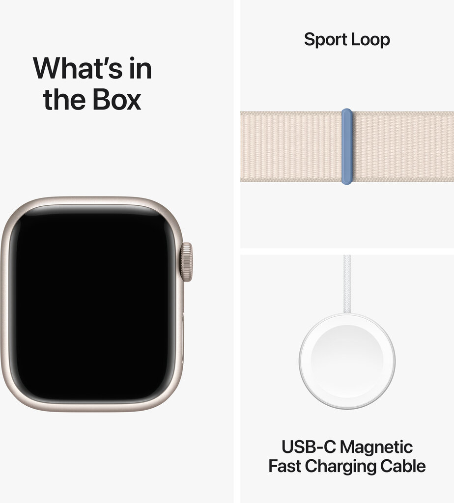 Apple Watch Series 9 GPS + Cellular 41mm Starlight Aluminium Case with Starlight Sport Loop MRHQ3ET/A hind ja info | Nutikellad, laste nutikellad | hansapost.ee