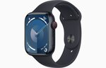 Apple Watch 9 GPS + Cellular 41 мм Sport Band S/M, midnight (MRHR3ET/A)