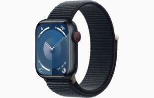 Apple Watch Series 9 GPS + Cellular 41mm Midnight Aluminium Case with Midnight Sport Loop MRHU3ET/A hind ja info | Nutikellad, laste nutikellad | hansapost.ee