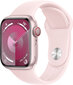 Apple Watch Series 9 GPS + Cellular 41mm Pink Aluminium Case with Light Pink Sport Band - M/L MRJ03ET/A цена и информация | Nutikellad, laste nutikellad | hansapost.ee