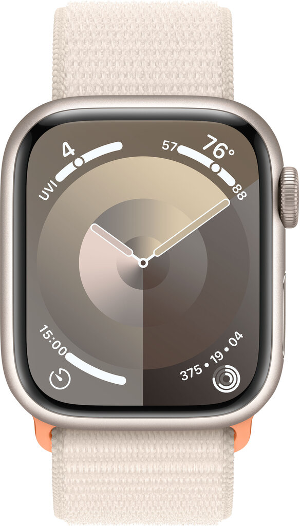 Apple Watch Series 9 GPS + Cellular 45mm Starlight Aluminium Case with Starlight Sport Loop MRMA3ET/A цена и информация | Nutikellad, laste nutikellad | hansapost.ee