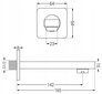 Varjatud duši- ja vannikomplekt termostaadiga Mexen Cube 7in1, 30x30 cm, Gold цена и информация | Dušikomplektid ja süsteemid | hansapost.ee