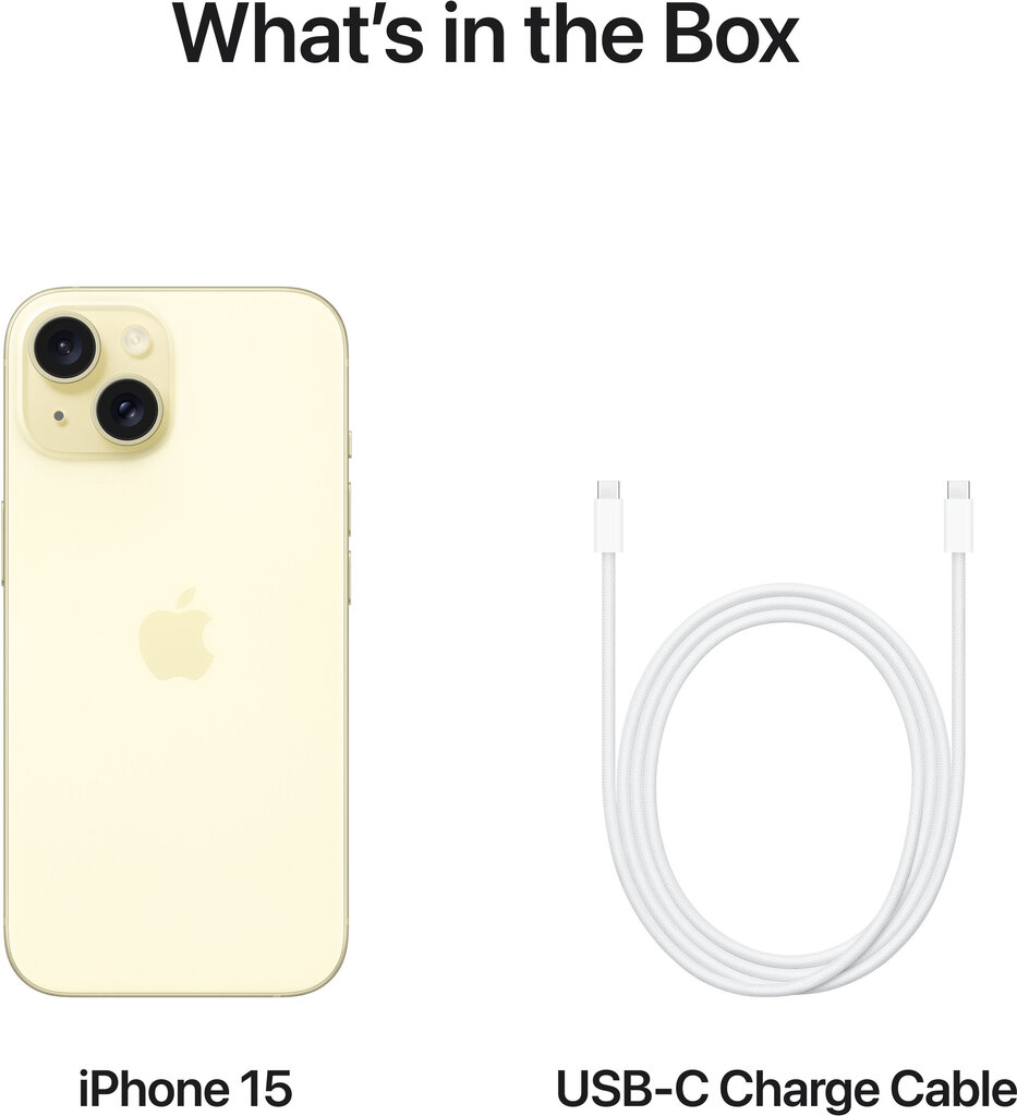 Apple iPhone 15 128GB Yellow MTP23PX/A цена и информация | Telefonid | hansapost.ee