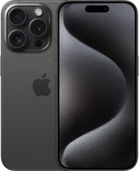 Apple iPhone 15 Pro 256GB Black Titanium MTV13PX/A hind ja info | Apple Mobiiltelefonid ja lisatarvikud | hansapost.ee