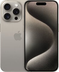 Apple iPhone 15 Pro 256GB Natural Titanium MTV53PX/A цена и информация | Мобильные телефоны | hansapost.ee