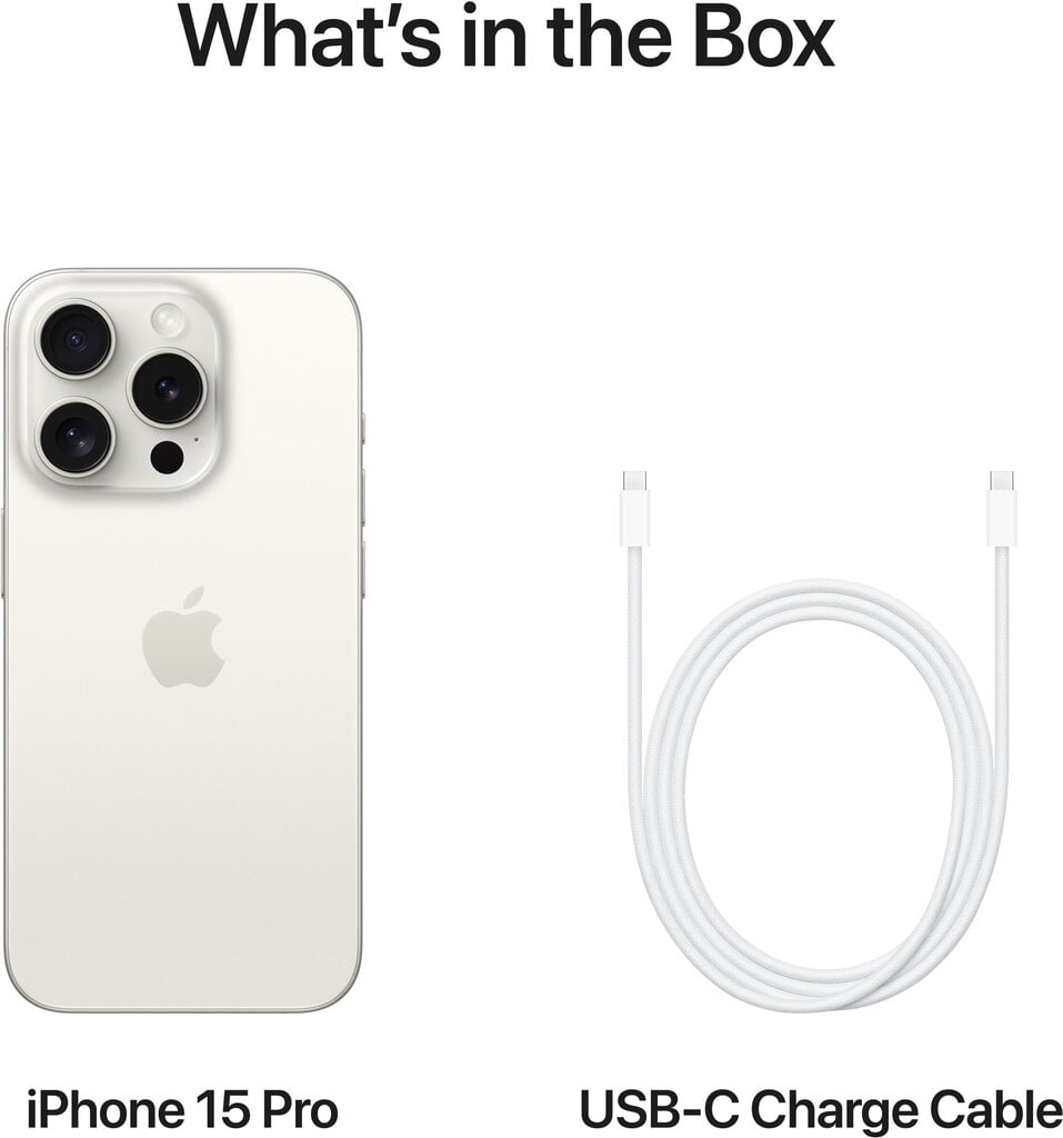 Apple iPhone 15 Pro Max 256GB White Titanium MU783PX/A hind ja info | Telefonid | hansapost.ee