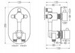 Varjatud duši- ja vannikomplekt termostaadiga Mexen Kai 7in1, 30 cm, Graphite цена и информация | Dušikomplektid ja süsteemid | hansapost.ee