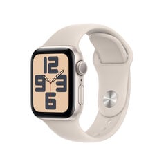 Apple Watch SE 2023 GPS 40mm Sport Band, Starlight Aluminium hind ja info | Nutikellad, laste nutikellad | hansapost.ee