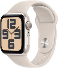 Apple Watch SE GPS 40mm Starlight Aluminium Case with Starlight Sport Band - S/M - MR9U3ET/A hind ja info | Nutikellad, laste nutikellad | hansapost.ee