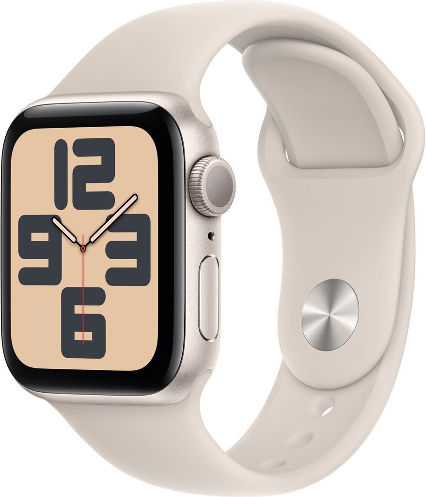 Apple Watch SE GPS 40mm Starlight Aluminium Case with Starlight Sport Band - S/M - MR9U3ET/A цена и информация | Nutikellad, laste nutikellad | hansapost.ee