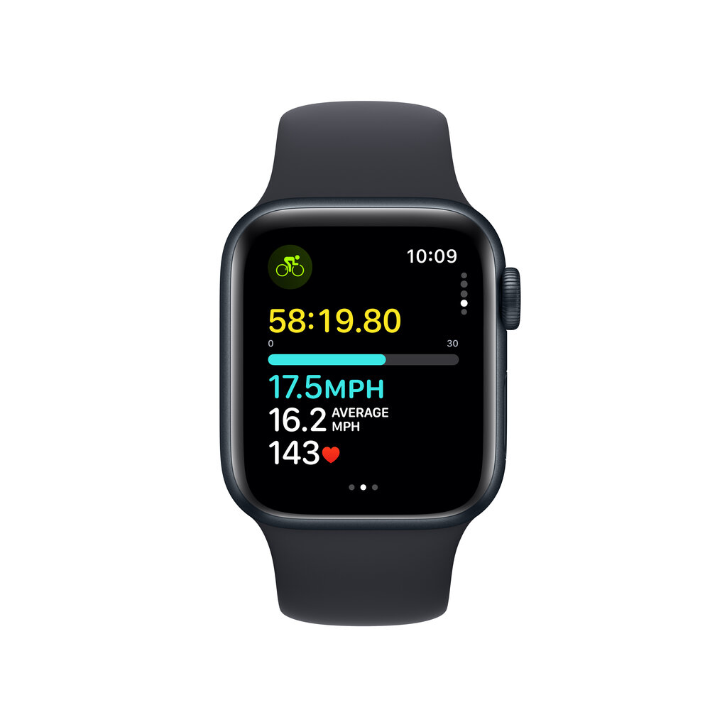 Apple Watch SE GPS 40mm Midnight Aluminium Case with Midnight Sport Band - S/M - MR9X3ET/A цена и информация | Nutikellad, laste nutikellad | hansapost.ee