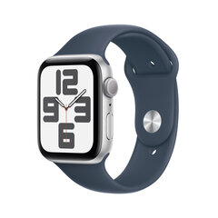 Apple Watch SE GPS 40mm Silver Aluminium Case with Storm Blue Sport Band - S/M - MRE13ET/A hind ja info | Nutikellad, laste nutikellad | hansapost.ee