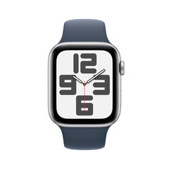 Apple Watch SE GPS 40mm Silver Aluminium Case with Storm Blue Sport Band - S/M - MRE13ET/A hind ja info | Nutikellad, laste nutikellad | hansapost.ee