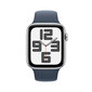 Apple Watch SE GPS 40mm Silver Aluminium Case with Storm Blue Sport Band - M/L - MRE23ET/A цена и информация | Nutikellad, laste nutikellad | hansapost.ee