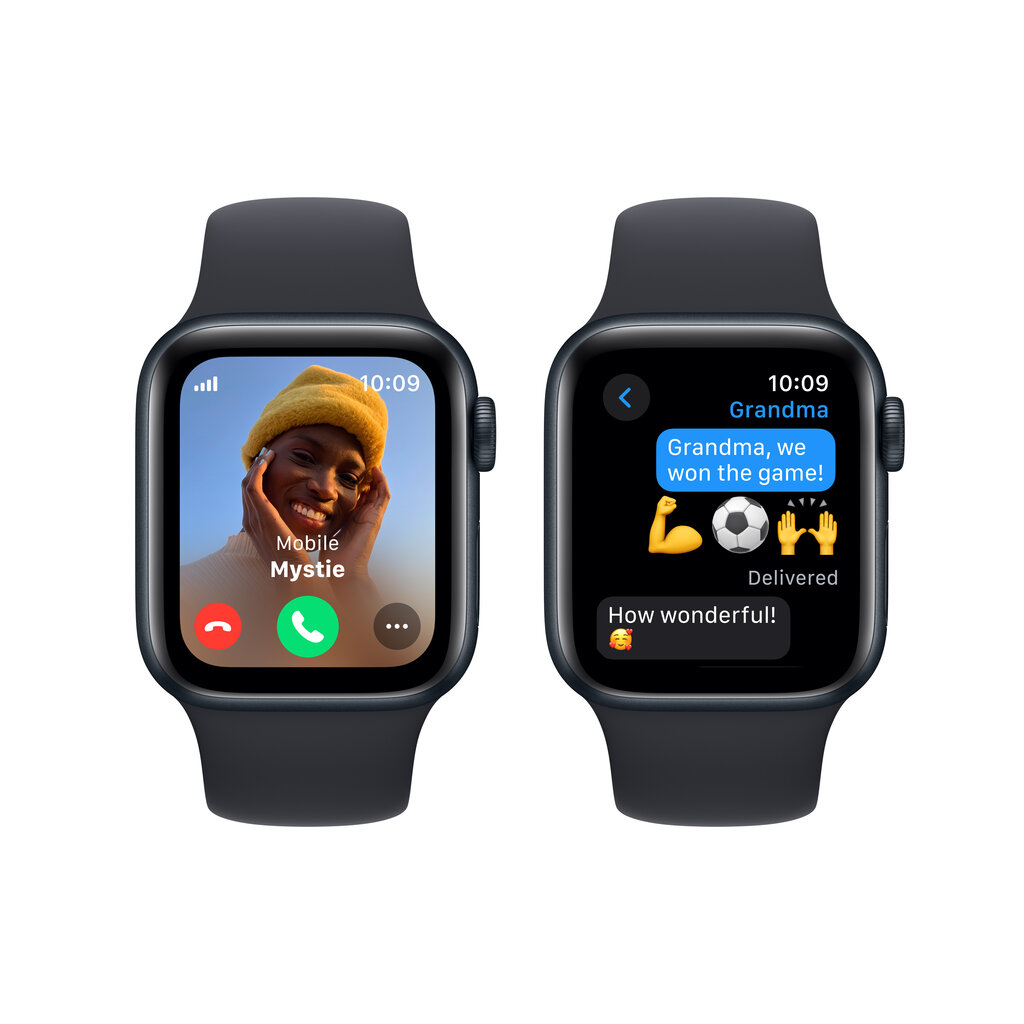 Apple Watch SE GPS + Cellular 40mm Midnight Aluminium Case with Midnight Sport Band - S/M - MRG73ET/A цена и информация | Nutikellad, laste nutikellad | hansapost.ee