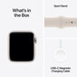 Apple Watch SE GPS + Cellular 40mm Starlight Aluminium Case with Starlight Sport Band - M/L - MRG13ET/A цена и информация | Nutikellad, laste nutikellad | hansapost.ee