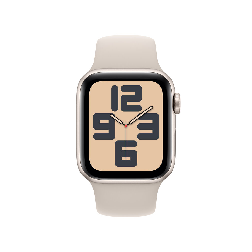 Apple Watch SE GPS + Cellular 40mm Starlight Aluminium Case with Starlight Sport Band - M/L - MRG13ET/A цена и информация | Nutikellad, laste nutikellad | hansapost.ee