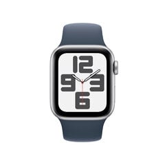 Apple Watch SE GPS + Cellular 40mm Silver Aluminium Case with Storm Blue Sport Band - S/M MRGJ3ET/A цена и информация | Смарт-часы (smartwatch) | hansapost.ee