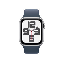 Apple Watch SE GPS + Cellular 40mm Silver Aluminium Case with Storm Blue Sport Band - M/L - MRGM3ET/A hind ja info | Nutikellad, laste nutikellad | hansapost.ee