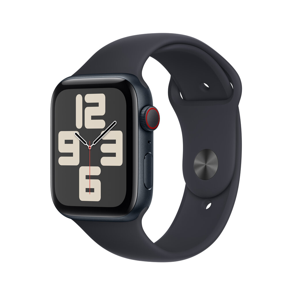 Apple Watch SE GPS + Cellular 44mm Midnight Aluminium Case with Midnight Sport Band - M/L - MRH83ET/A цена и информация | Nutikellad, laste nutikellad | hansapost.ee