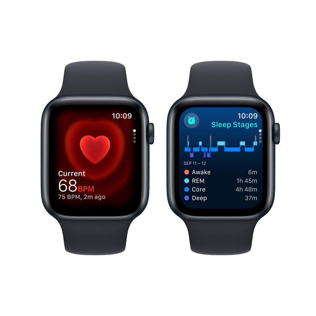 Apple Watch SE GPS + Cellular 44mm Midnight Aluminium Case with Midnight Sport Band - M/L - MRH83ET/A цена и информация | Nutikellad, laste nutikellad | hansapost.ee