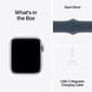 Apple Watch SE GPS + Cellular 44mm Silver Aluminium Case with Storm Blue Sport Band - S/M - MRHF3ET/A hind ja info | Nutikellad, laste nutikellad | hansapost.ee