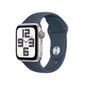 Apple Watch SE GPS + Cellular 44mm Silver Aluminium Case with Storm Blue Sport Band - S/M - MRHF3ET/A hind ja info | Nutikellad, laste nutikellad | hansapost.ee