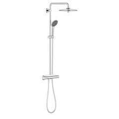 Grohe Vitalio Joy 260 termostaadiga dušisüsteem, kroomitud, 26403001 цена и информация | Душевые комплекты и панели | hansapost.ee