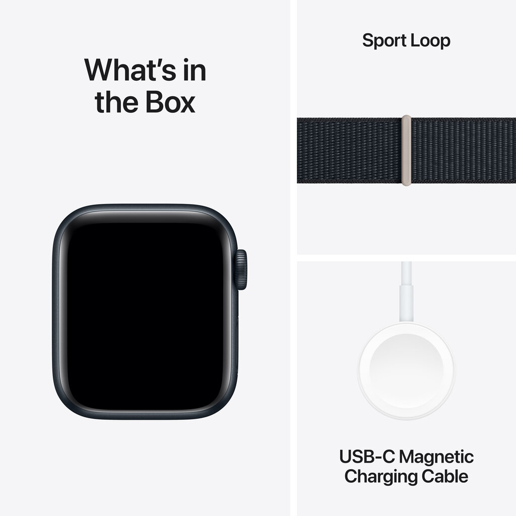 Apple Watch SE GPS 40mm Midnight Aluminium Case with Midnight Sport Loop - MRE03ET/A hind ja info | Nutikellad, laste nutikellad | hansapost.ee